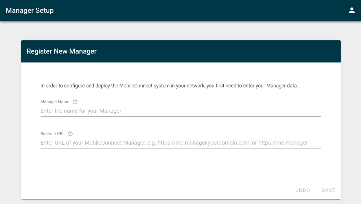 Register New Manager