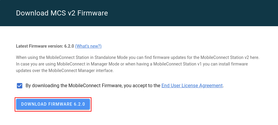 Download firmware